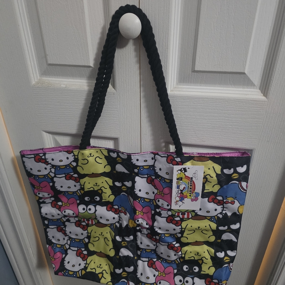 Colorful Sanrio Hello Kitty Tote Bag